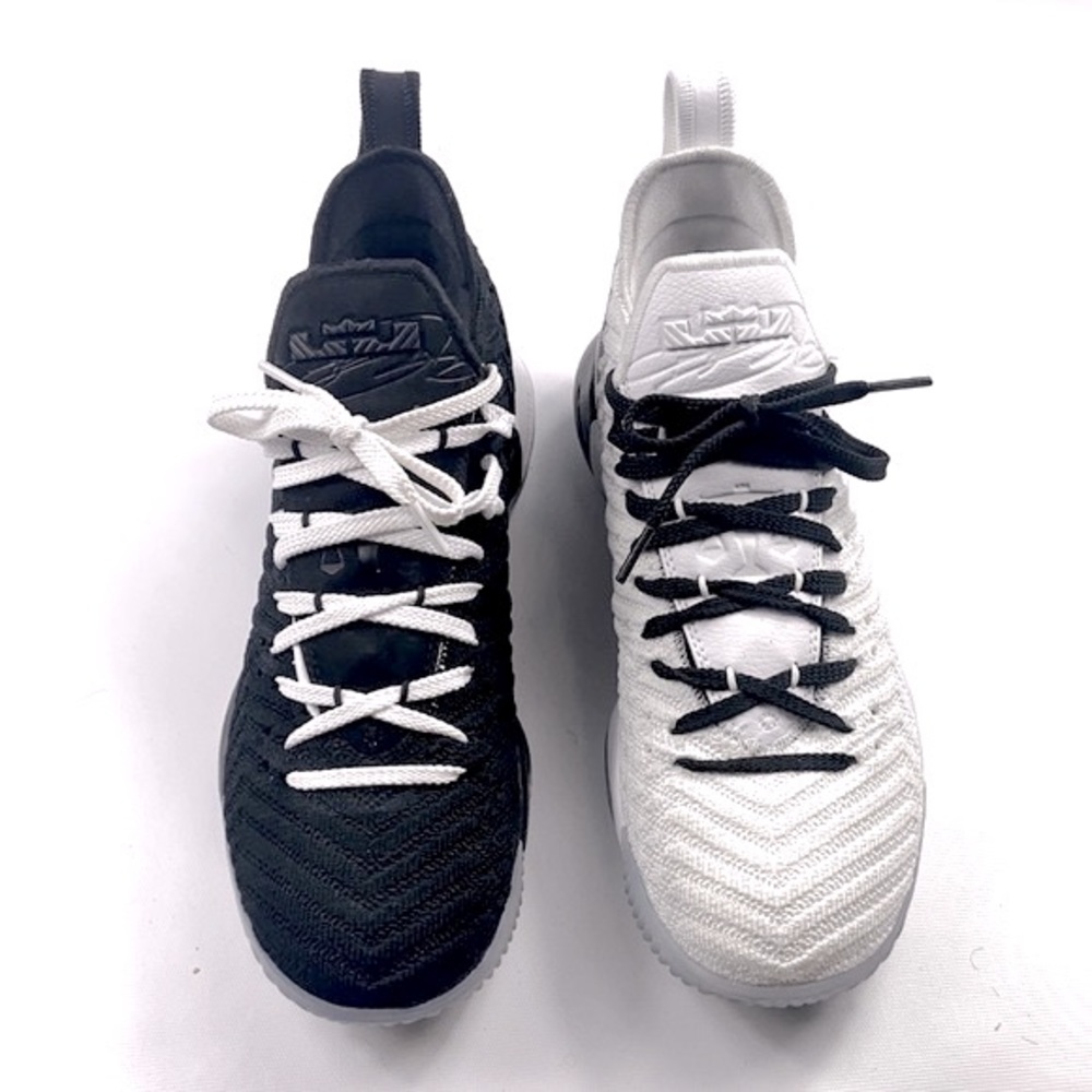 lebrons white and black